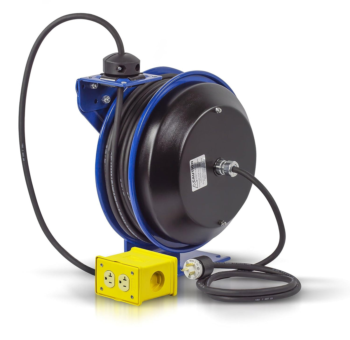 Electrical Cord Reel Quad 4 Plug Receptacle