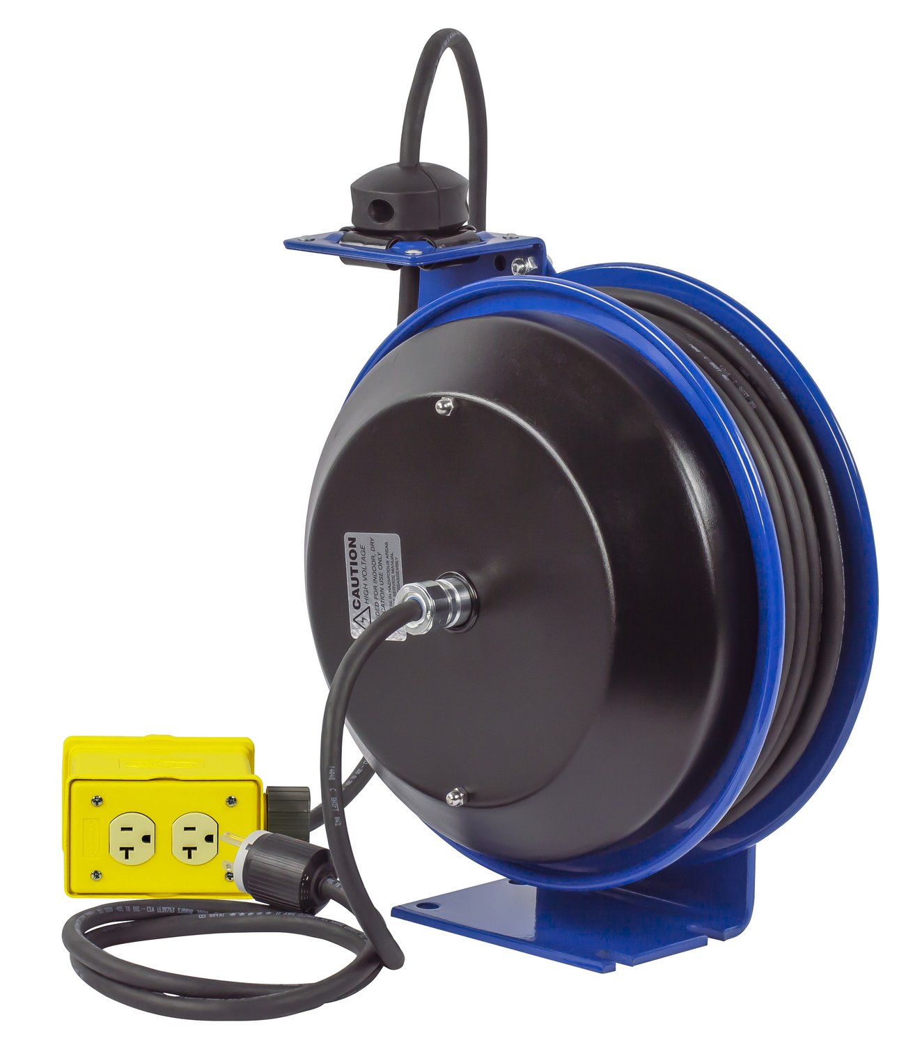 Electrical Cord Reel Quad 4 Plug Receptacle