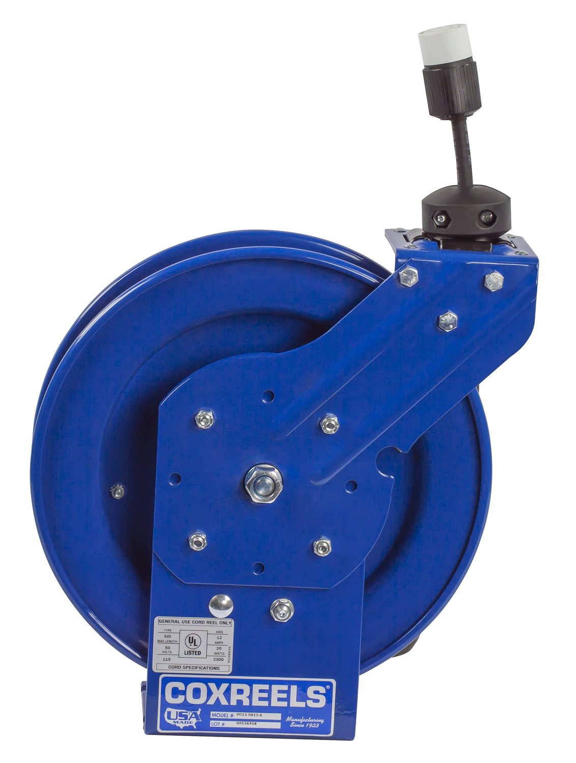Electrical Cord Reel Single Industrial Receptacle