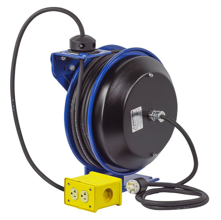 Electrical Cord Reel Quad 4 Plug Receptacle