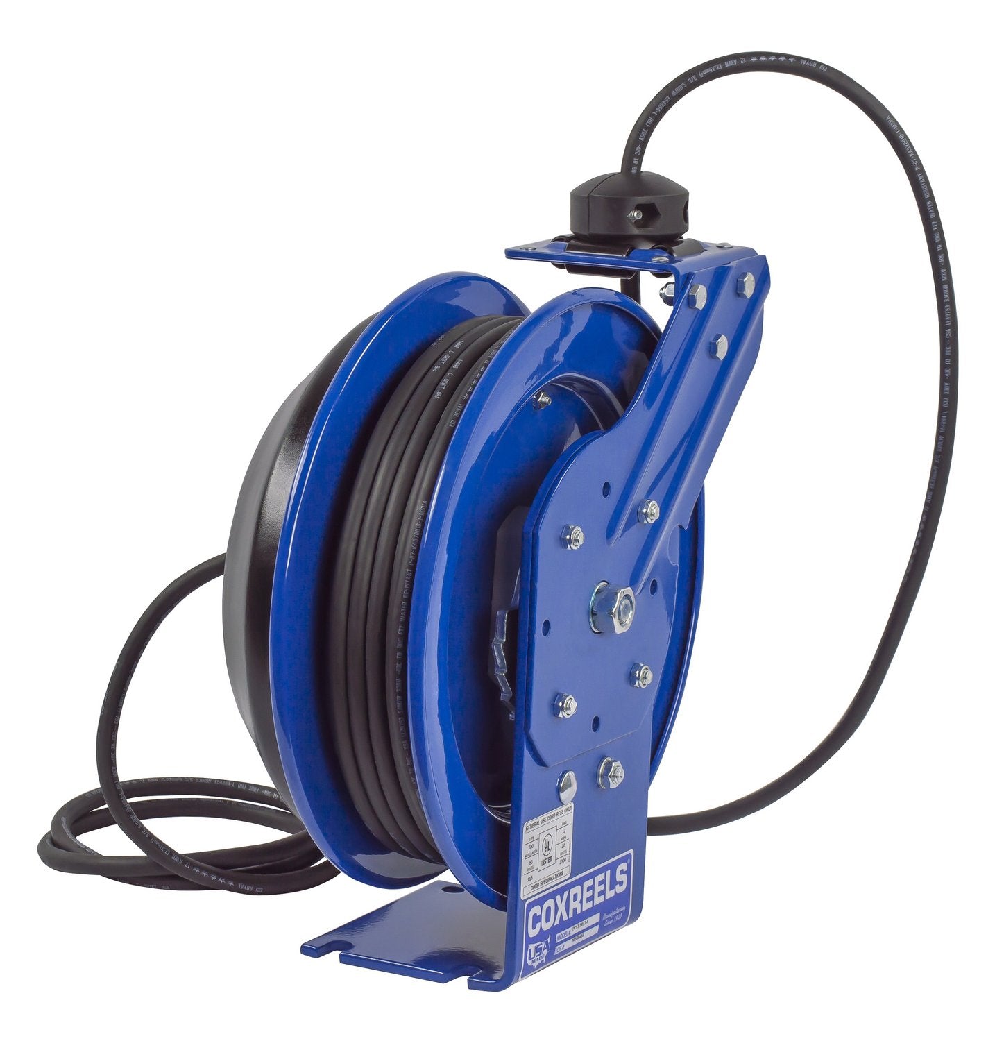 Electrical Cord Reel Quad 4 Plug Receptacle