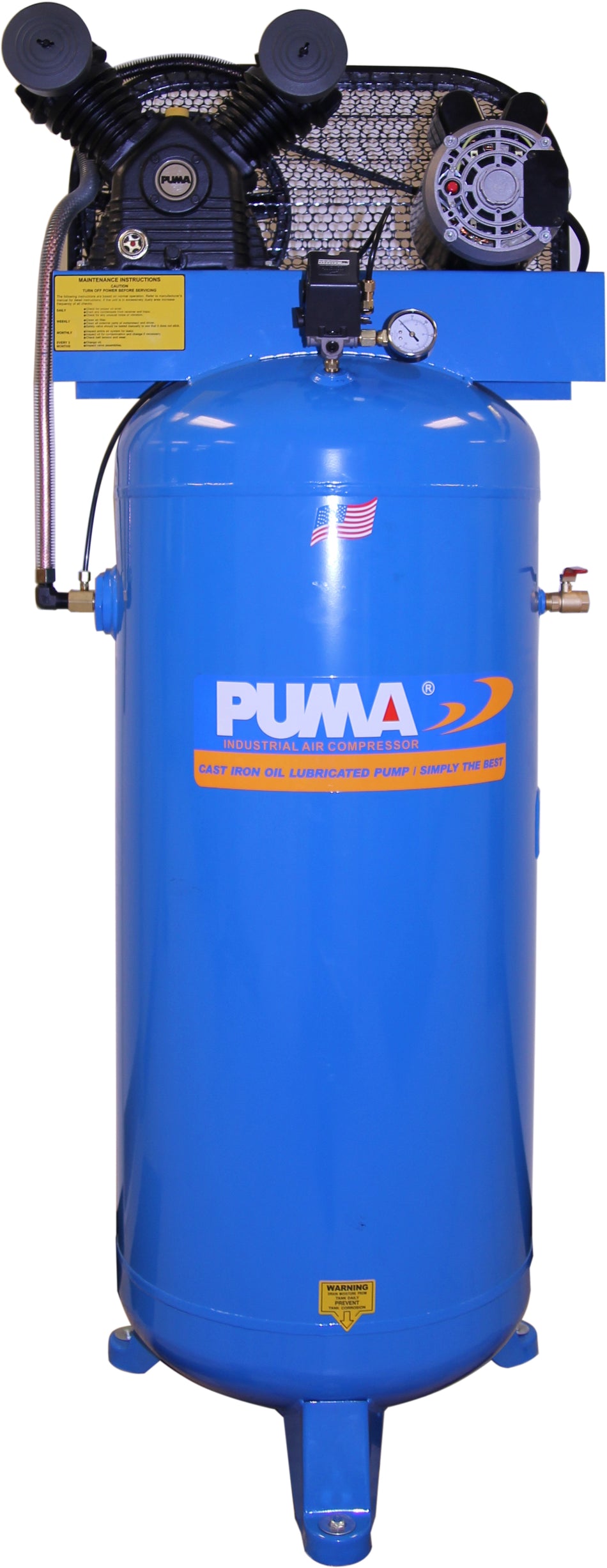Puma 3 hp 60 gallon vertical Air Compressor