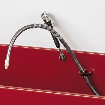 flush hose of the Leg Mount Solvent Washer