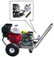 2200 Psi Gas Pressure Washer, Stainless Steel, 5.6 Gpm