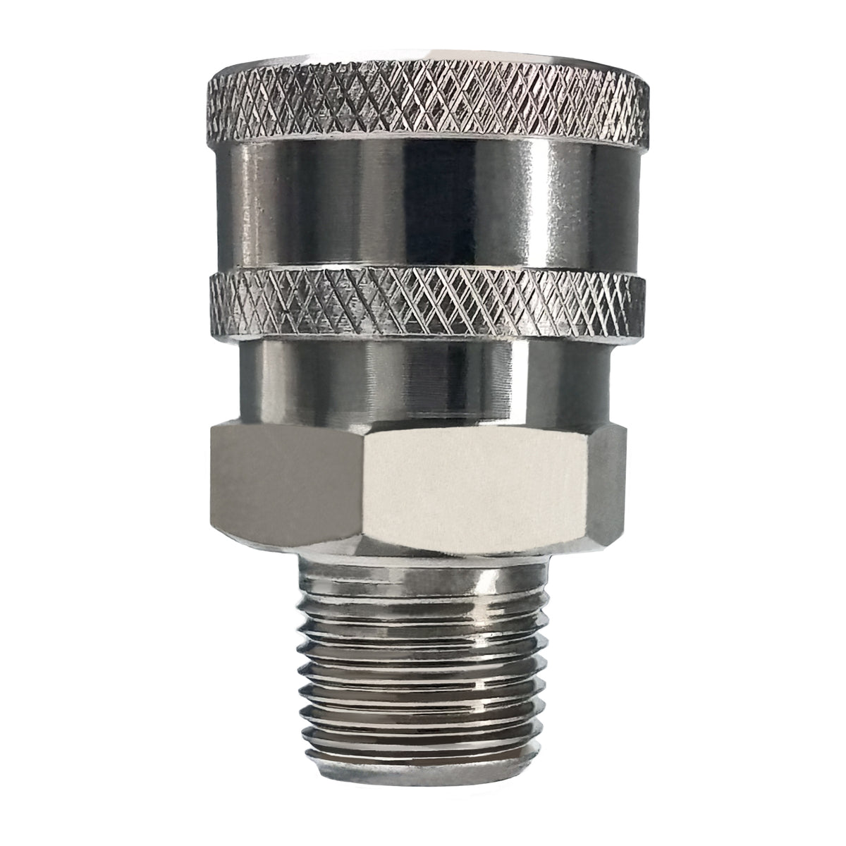 3/8 Inch SS MNPT to Quick-Connect Coupler