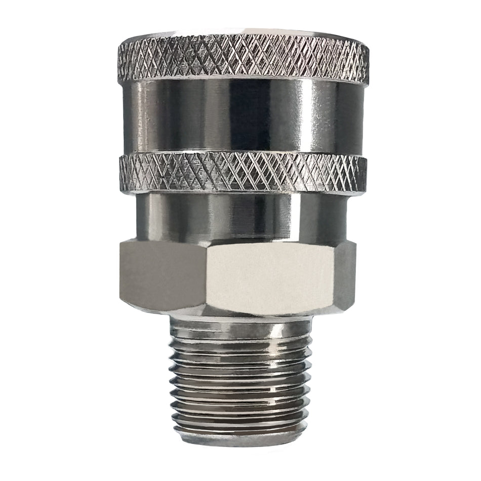 3/8 Inch SS MNPT to Quick-Connect Coupler