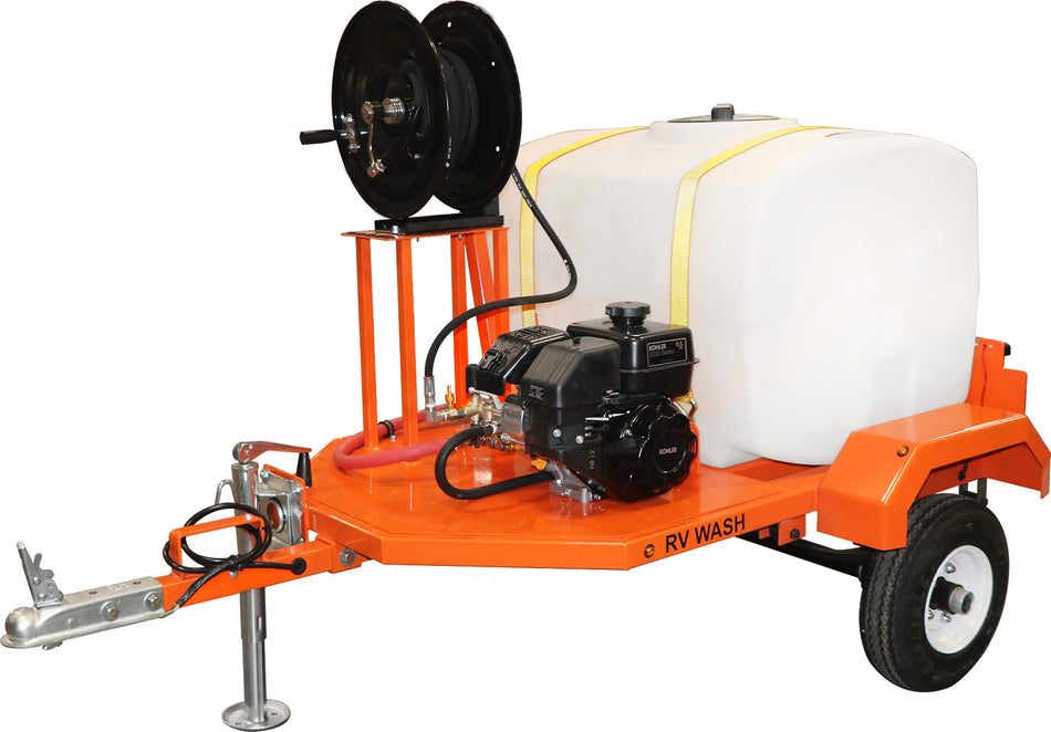 2700 PSI @ 3 GPM RV & Car Lot Wash Trailer - Direct Drive 6.5 HP