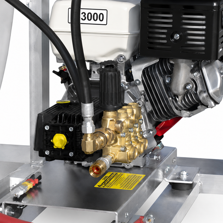 pump of 4000 PSI Pro-Skid Pressure Washer Kit w/ 100 Gallon Tank