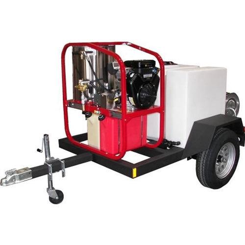 3000 PSI Hot Mobile Wash Skid Trailer Pressure Washer
