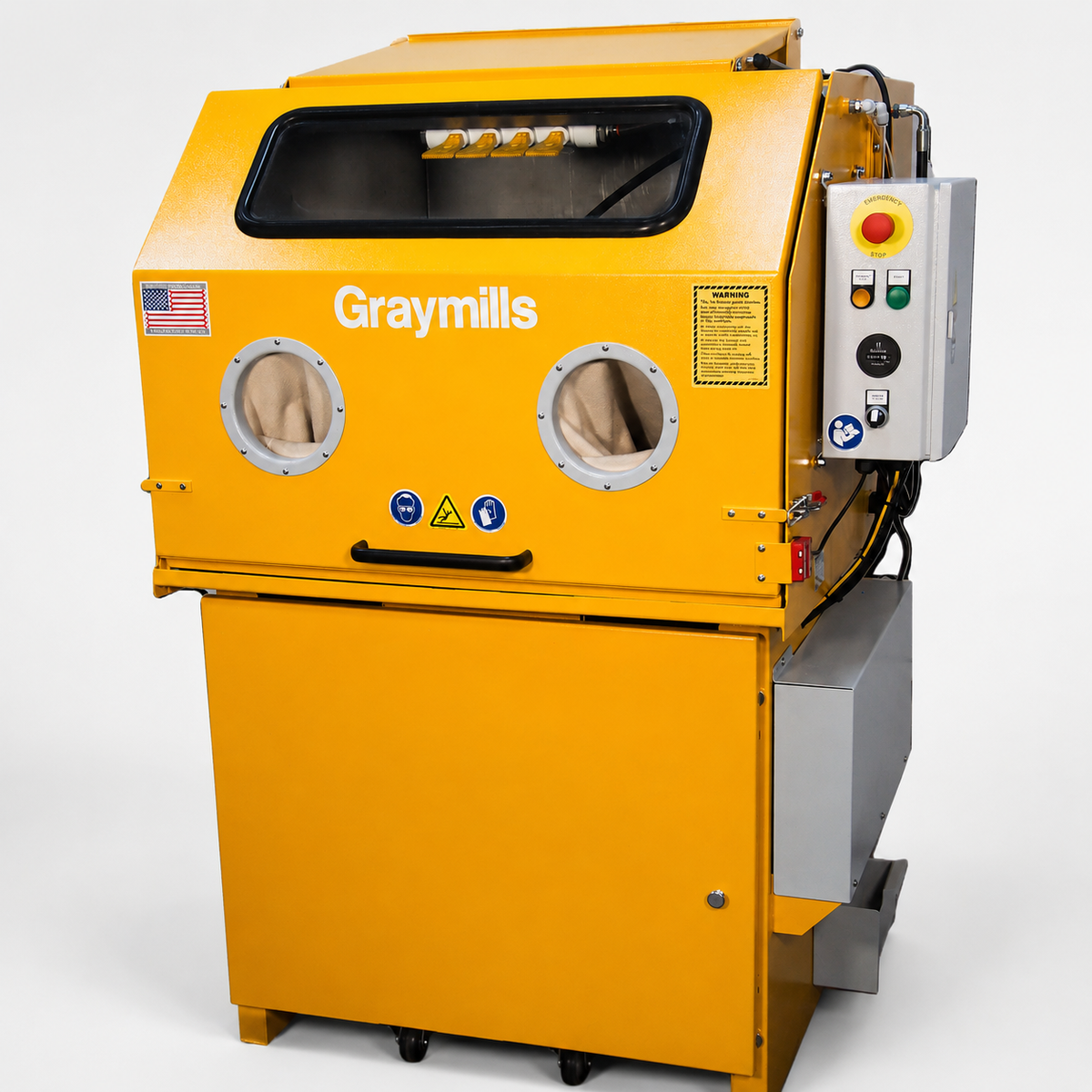 Yellow High Pressure Parts Washer Cabinet