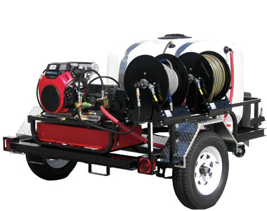 3500 PSI Cold Water Gas Trailer Pressure Washer