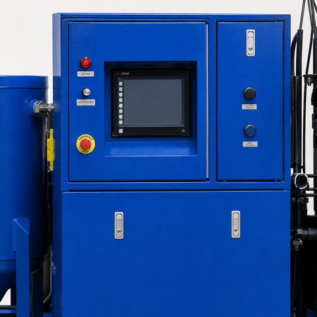 Monitor of the Diesel 40K PSI Water Blasting Unit