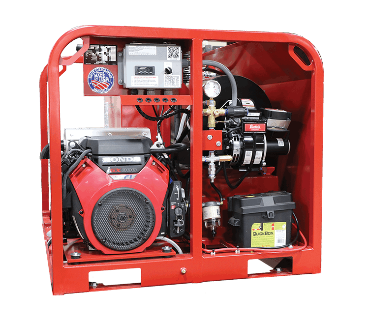 3000 PSI  @ 5.5 GPM Skid Mount Steam Cleaner/Pressure Washer 24.9 HP