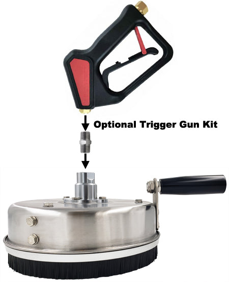 OPTIONAL TRIGGER GUN KIT for 8 inch handle held surface cleaner