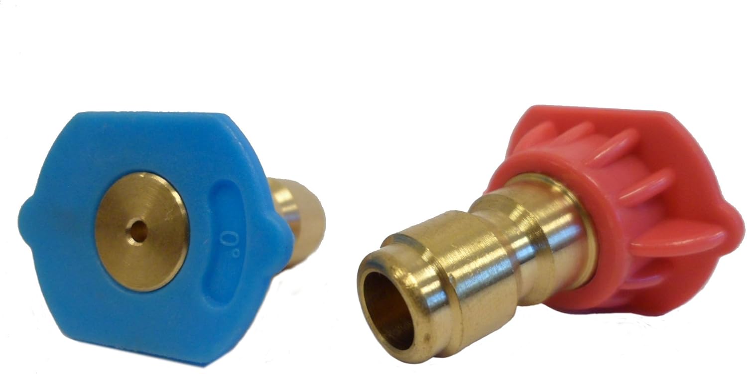 Spray Nozzle Kit for 2nd Story Cleaning, Replaces Generac 6616, SGY-PWA64, 372912, Briggs & Stratton 6177, and Karcher gas pressure washer soap nozzles, 4000 PSI Rating