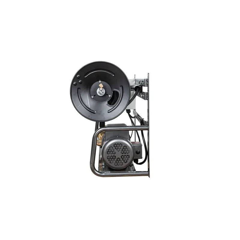 2000 PSI Electric Wall Mount Power Washer 4GPM AR 5HP BALDOR WALL MOUNT HOSE REEL