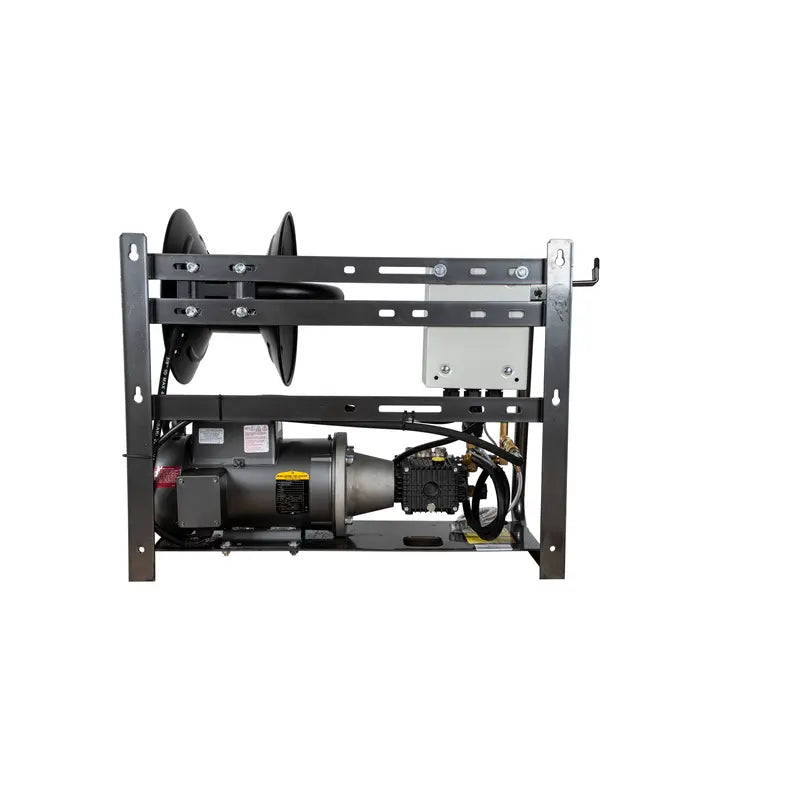 2000 PSI Electric Wall Mount Power Washer 4GPM AR 5HP BALDOR WALL MOUNT HOSE REEL