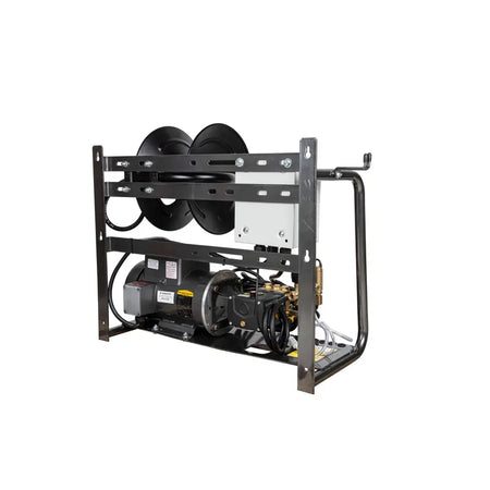 2000 PSI Electric Wall Mount Power Washer 4GPM AR 5HP BALDOR WALL MOUNT HOSE REEL