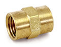 3/8" FPT x FPT Brass Hex Coupler