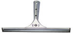 12" Black Rubber Window Squeegee (Zinc Plated)