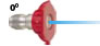 0 deg. spray nozzle -7.5 (red)