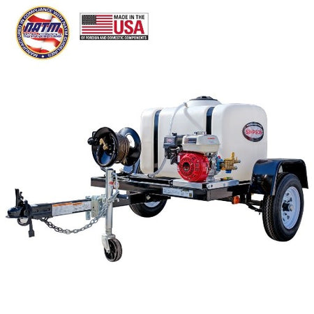 GX200 3200 PSI - 2.8 GPM CAT HONDA 100 GAL COLD TANK TRAILER PRESSURE WASHER