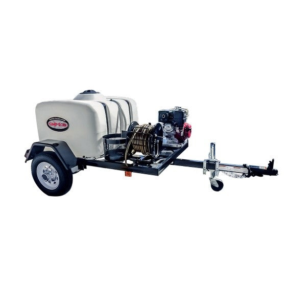 GX390 4200 PSI - 4 GPM CAT HONDA 150 GAL COLD TANK TRAILER PRESSURE WASHER