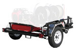 Single Axle Trailer with Low Rails