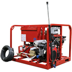 Mobile Cleaning Solutions H5.5D3000-G Trailer Mounted Portable Cleaning Machine